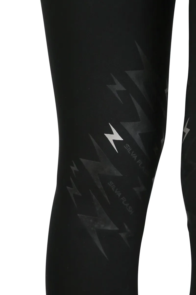 Hy Equestrian Silva Flash Riding Tights - Black/Reflective Silver-3